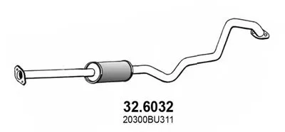 Средний глушитель выхлопных газов ASSO купить