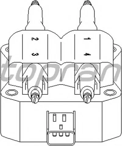 Катушка зажигания TOPRAN купить