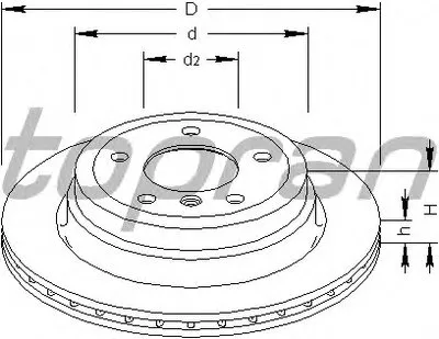 Тормозной диск COATED TOPRAN купить