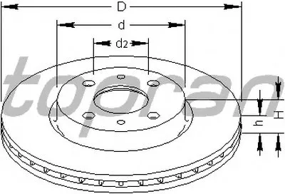 Тормозной диск TOPRAN купить