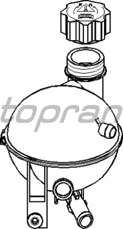 Компенсационный бак, охлаждающая жидкость TOPRAN купить