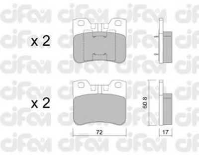 Комплект тормозных колодок, дисковый тормоз CIFAM купить