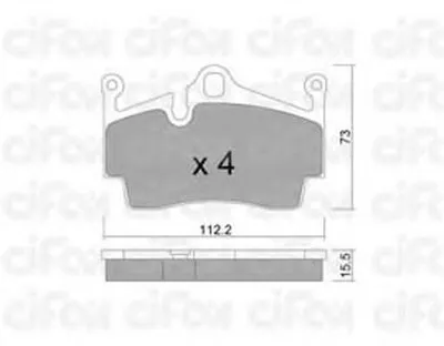 Комплект тормозных колодок, дисковый тормоз CIFAM купить