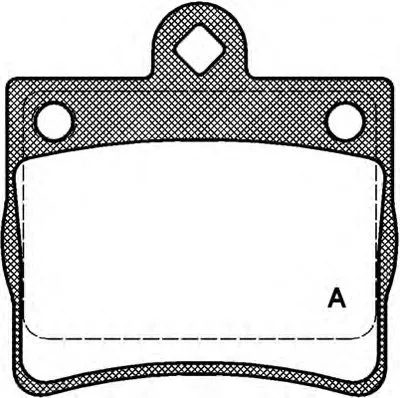 Комплект тормозных колодок, дисковый тормоз ADVANCE OPEN PARTS купить