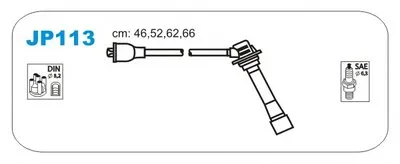 Комплект проводов зажигания JANMOR купить