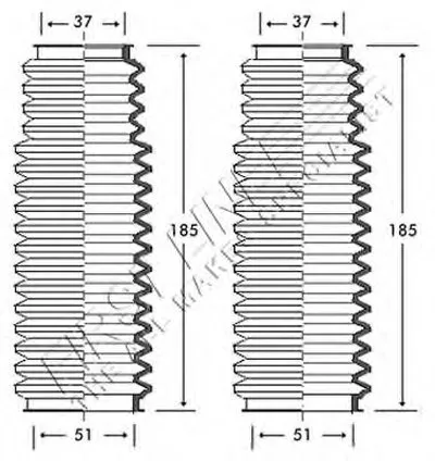 Пыльник, рулевое управление FIRST LINE купить