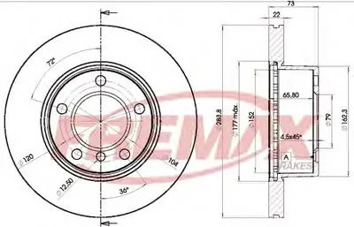Тормозной диск Premium Black Carbon + FREMAX купить