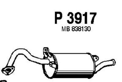 Глушитель выхлопных газов конечный FENNO купить