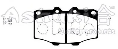 Комплект тормозных колодок, дисковый тормоз ASHUKI купить