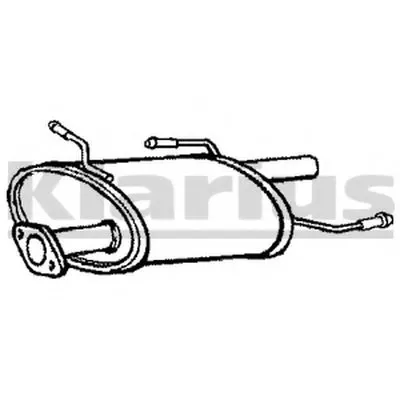 Глушитель выхлопных газов конечный KLARIUS купить