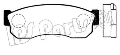 Комплект тормозных колодок, дисковый тормоз IPS Parts IPS Parts купить