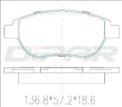 Комплект тормозных колодок, дисковый тормоз DITAS купить