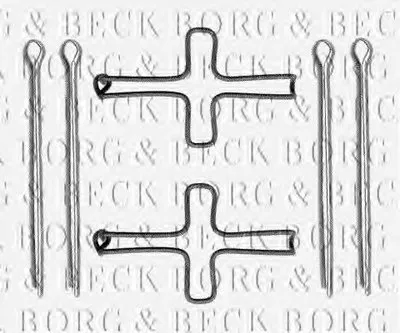 Комплектующие, колодки дискового тормоза BORG & BECK купить