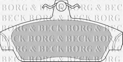 Комплект тормозных колодок, дисковый тормоз BORG & BECK купить