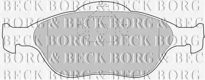 Комплект тормозных колодок, дисковый тормоз BORG & BECK купить