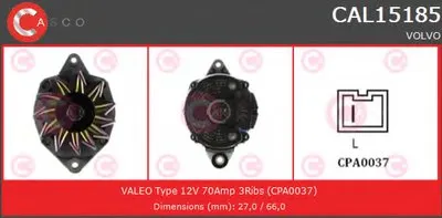 Генератор REMANUFACTURED SERIES CASCO купить