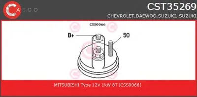 Стартер GENUINE SERIES CASCO купить