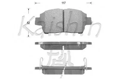 Комплект тормозных колодок, дисковый тормоз KAISHIN купить