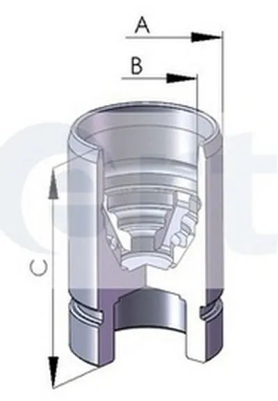 Поршень, корпус скобы тормоза ERT купить
