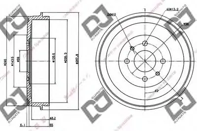 Тормозной барабан DJ PARTS купить