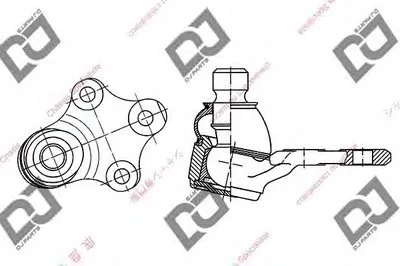 Шаровой шарнир DJ PARTS купить