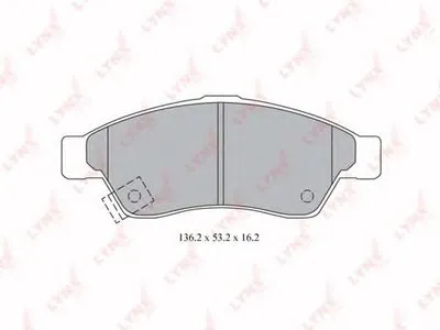 Комплект тормозных колодок, дисковый тормоз LYNXauto купить