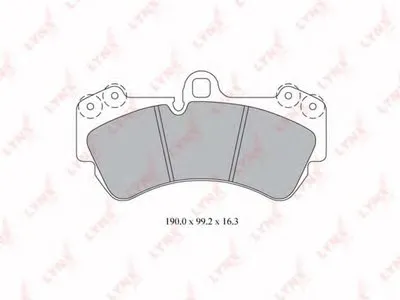 Комплект тормозных колодок, дисковый тормоз LYNXauto купить