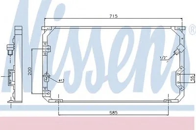 Конденсатор, кондиционер NISSENS купить