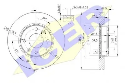 Тормозной диск ICER купить