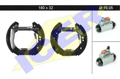 Комплект тормозных колодок ICER купить