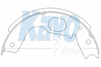 Комплект тормозных колодок KAVO PARTS купить
