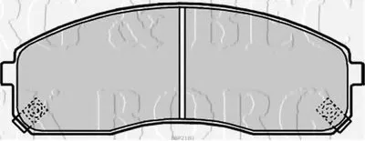 Комплект тормозных колодок, дисковый тормоз BORG & BECK купить