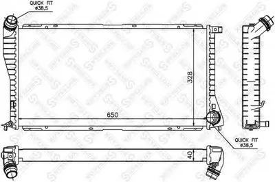 Радиатор, охлаждение двигателя STELLOX купить