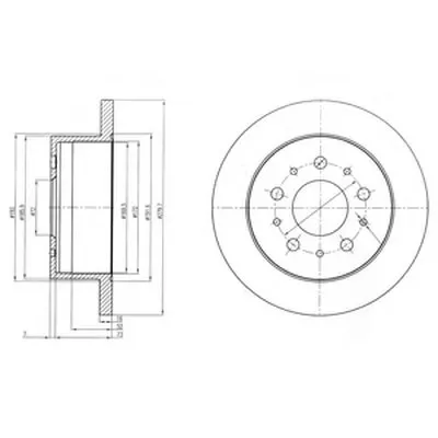 Тормозной диск DELPHI купить