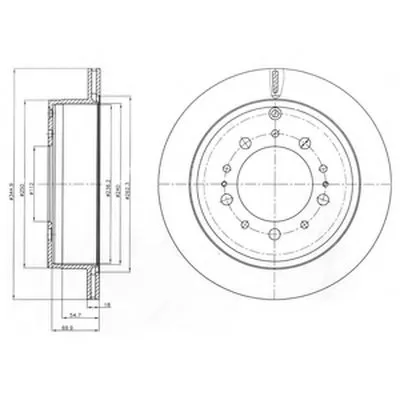 Тормозной диск DELPHI купить