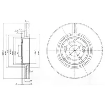 Тормозной диск DELPHI купить