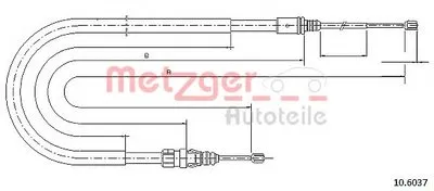Трос, стояночная тормозная система COFLE METZGER купить