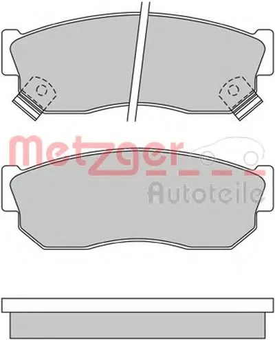 Комплект тормозных колодок, дисковый тормоз METZGER купить