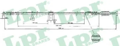 Трос, стояночная тормозная система LPR купить