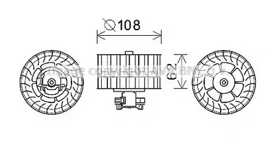 Электродвигатель, вентиляция салона AVA QUALITY COOLING купить