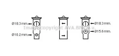 Расширительный клапан, кондиционер AVA QUALITY COOLING купить
