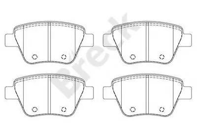 Комплект тормозных колодок, дисковый тормоз BRECK купить