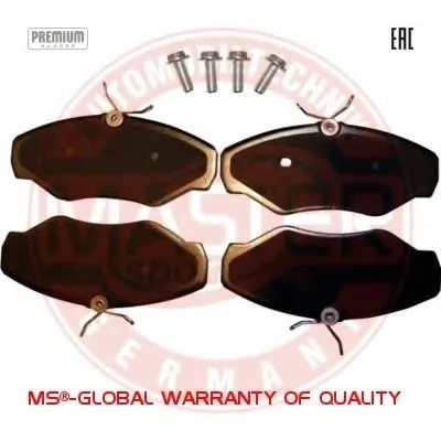 Комплект тормозных колодок, дисковый тормоз Anti-Noise MASTER-SPORT купить