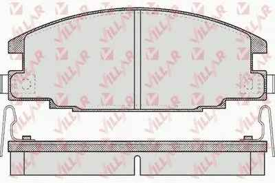 Комплект тормозных колодок, дисковый тормоз VILLAR купить