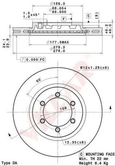 Тормозной диск VILLAR купить