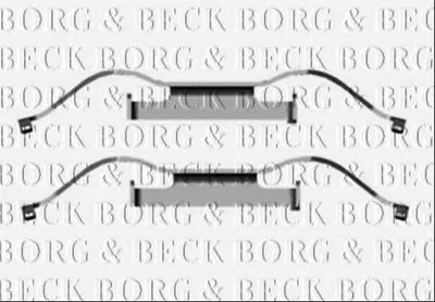 Комплектующие, колодки дискового тормоза BORG & BECK купить