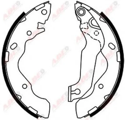 Комплект тормозных колодок ABE купить