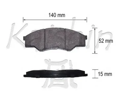 Комплект тормозных колодок, дисковый тормоз KAISHIN купить