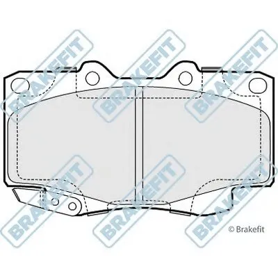 Комплект тормозных колодок, дисковый тормоз Brake Fit APEC braking купить