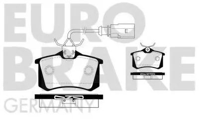 Комплект тормозных колодок, дисковый тормоз EUROBRAKE купить